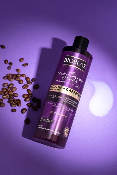 Bioblas Kafein Arjinin Biotin Saç Dökülmesi Karşıtı Şampuan 400 Ml Besleyici, Güçlendirici, Dökülme Karşıtı - 4