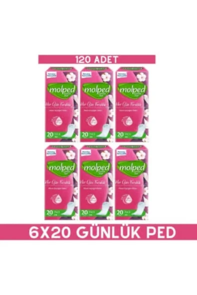 Molped Her Gün Ferahlık İnce Günlük Ped 20'li