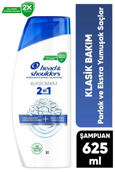 Head&Shoulders Klasik Bakım 2si1 Arada Şampuan 625 ml ürün görseli