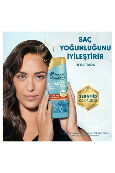 Head&Shoulders Dermaxpro Scalp & Hair Revitaliser Dökülme Ve Kepek Karşıtı Şampuan Kafein Ve Seramid - Resim 3