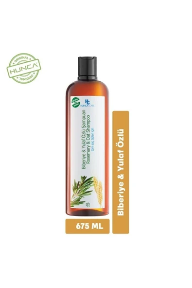 Hunca Care Biberiye Ve Yulaf Özlü Şampuan Dökülme Karşıtı Ve Hızlı Uzamaya Yardımcı 675 ml