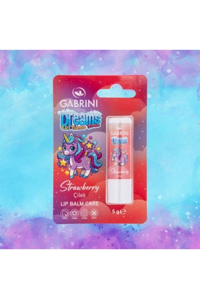 Gabrini Unicorn Kids Lipcare Çilek