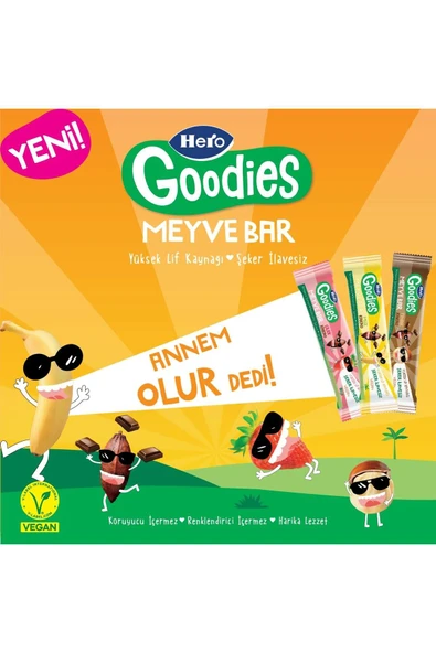 Hero Goodies Çilek Kakao Meyve Bar - 5