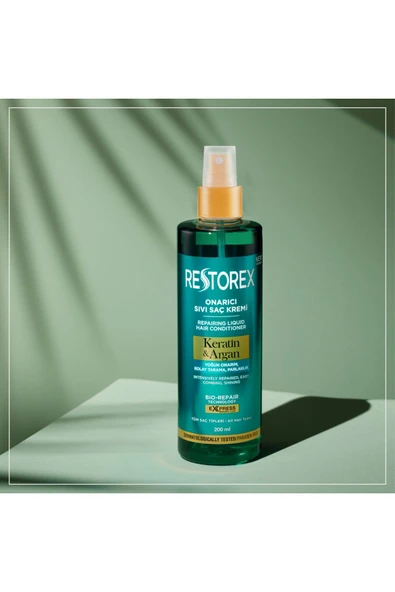 Restorex Keratin & Argan Onarıcı Sıvı Saç Bakım Kremi 200 Ml - Yıpranmış Ve Hasar Görmüş Saçlar - 2