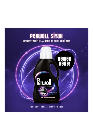 Perwoll Hassas Bakım Sıvı Çamaşır Deterjanı Siyah Yenileme 3960 ml - 4