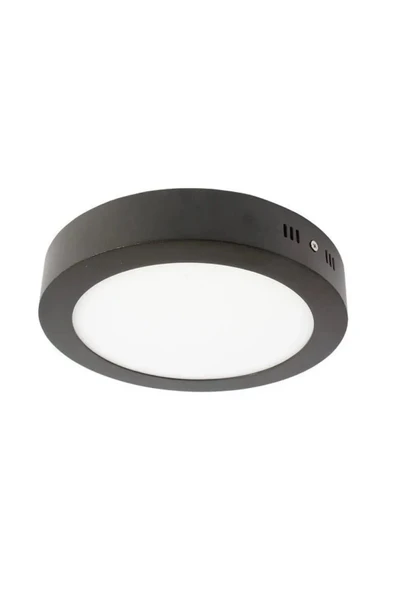 CATA CT-5235 18W Panel LED Armatür Siyah Yulvarlak Sıva Üstü Metal Kasa Sıcak Beyaz 3200K