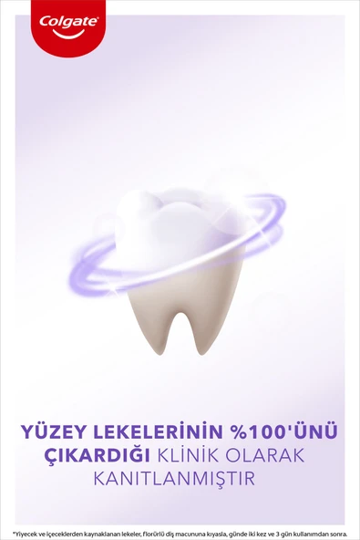 Colgate Optic White Purple Reveal Beyazlatıcı Diş Macunu 75 Ml x2 - 5