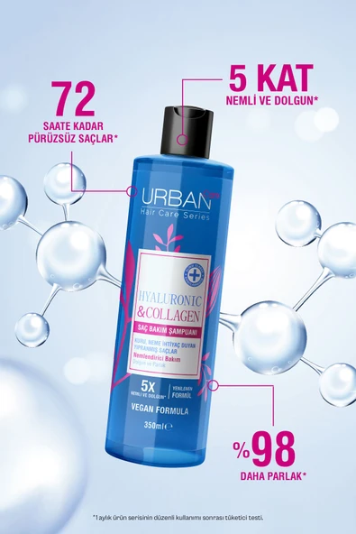 Urban Care Hyaluronic & Collagen Ekstra Dolgunlaştırıcı Saç Bakım Şampuanı Vegan 350 ml - 5
