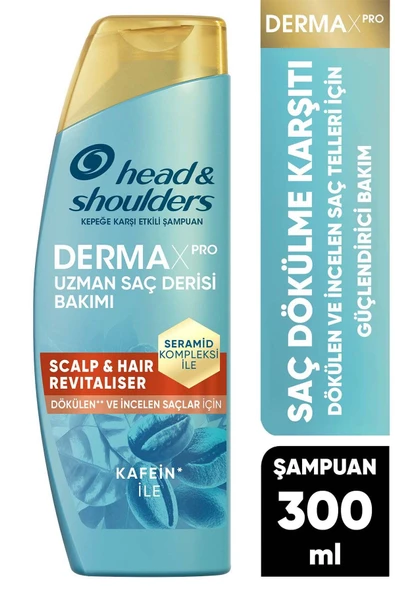 Head&Shoulders Dermaxpro Scalp & Hair Revitaliser Dökülme Ve Kepek Karşıtı Şampuan Kafein Ve Seramid ürün görseli 1