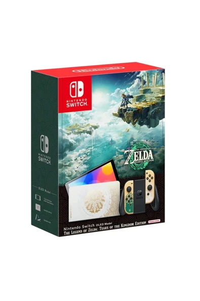 Nintendo Switch Oled Model Konsol Zelda Tears Of The Kingdom Limited Edition