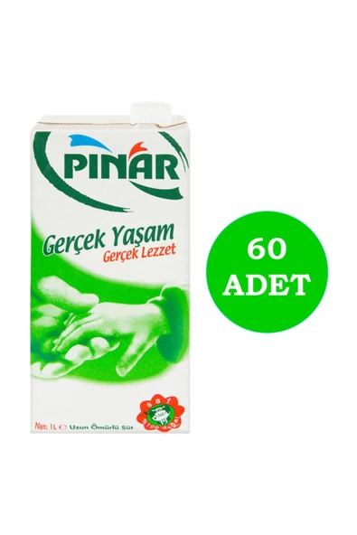 Pınar Süt Tam Yağlı 1 Lt X 60 Adet (5 Koli)