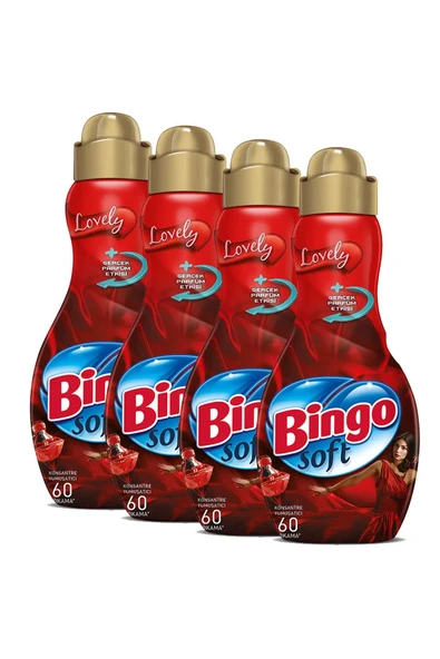 Bingo Soft Konsantre Çamaşır Yumuşatıcısı Lovely 1440 ml Ekonomi Paketi 4 Li - 3
