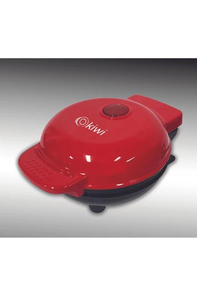 Kiwi MİNİ Ksm-2400W Yapışmaz Plakalı Waffle Makinesi Kırmızı - 3