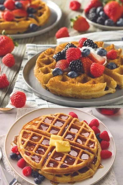 Kiwi MİNİ Ksm-2400W Yapışmaz Plakalı Waffle Makinesi Kırmızı - 4