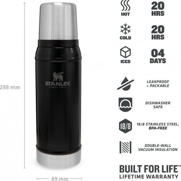 Stanley Klasik Vakumlu Termos 0.75 Lt - 3
