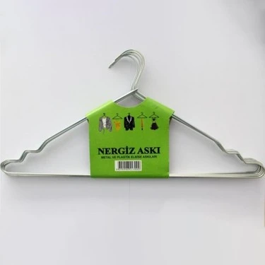 HAYIRLI ELBİSE ASKISI METAL 6 LI NERGİZ