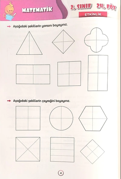 2.Sınıf 2.Dönem 12 Haftalık Yaz Tatili Kitabı Tekrar Seti - 16 Fasikül - 128 Sayfa - 2