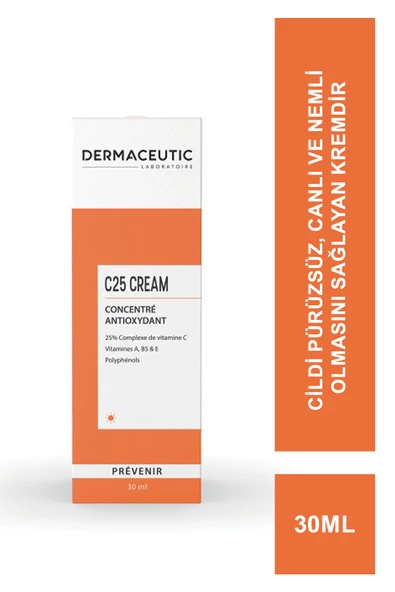 Dermaceutic C25 Cream 30ml - Yaşlanma Karşıtı Gündüz Bakım Kremi