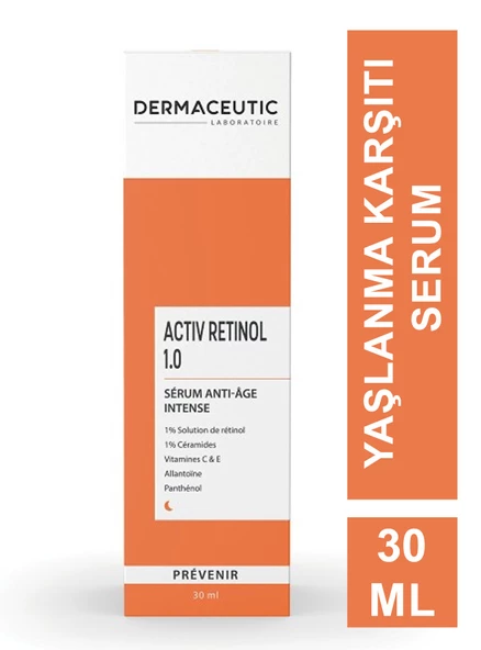 Dermaceutic Activ Retinol 1.0 Anti Age 30ml - Yaşlanma Karşıtı Serum -Ekstra Güçlü-