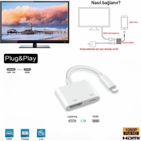 DAYTONA L8-HI İPHONE LIGHTING=HDMI 4K 1080P ÇEV. - 3