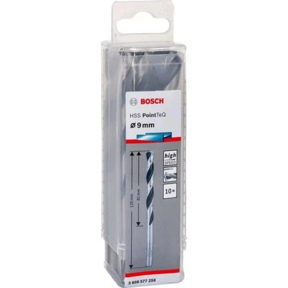 Bosch Hss Pointteq Metal Matkap Ucu 9,0mm 10 lu
