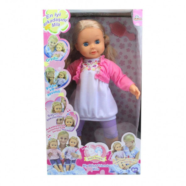 50 cm Oyuncak Bebek En İyi Arkadşım Mila Bebek-S-2096 - 3