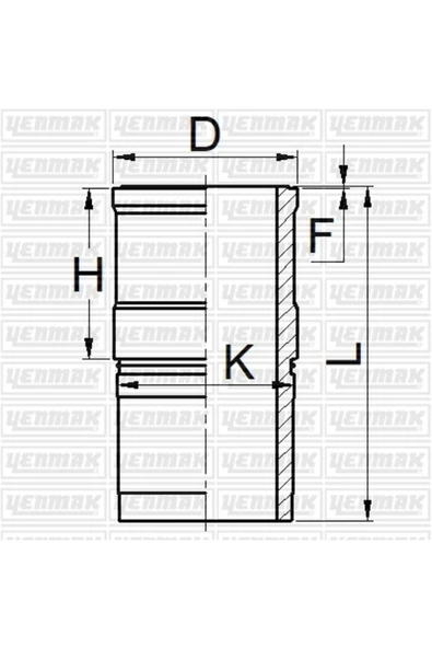 51-5372-0 Silindir Gömlek 114,00Mm Cummıns D 505 T - 412 B 6Ct - 6 Ctaa - Yenı Model