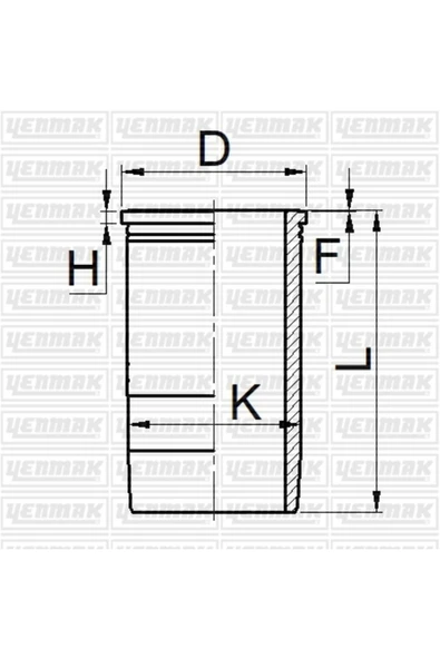 51-5740-0 Silindir Gömlek 128,00 Mm Std Man Tga 18.460 D2865 - D2866 - D2876 Lf