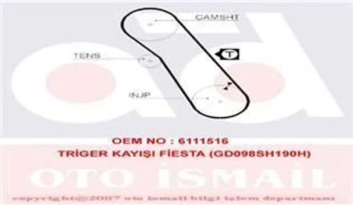 Gates 5055XS TRIGER EKSANTRIK KAYISI FIESTA 86-90 ESCORT III IV 1 ürün görseli 1