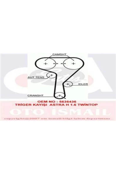 Gates 5603XS Triger Kayışı 146x240 Opel Astra H Z16xep 04 Astra J A16xer Vectra C 05 Chevro ürün görseli 1