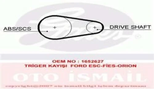 Gates 5204XS Triger Eksantrik Kayışı 122×090 Escort 1.4 1.6 8V 85-90 -Fiesta 1.4 1.6 8V 89-96 Orion 1.4 1.6 Ct784 ürün görseli 1