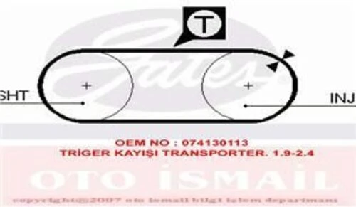 Gates 5246  TRIGER EKSANTRIK KAYISI TRANSPORTER T4 2.4D AJA 077x21 ürün görseli 1