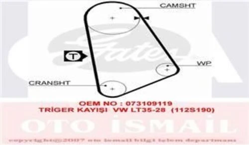 Gates 5123  TRIGER EKSANTRIK KAYISI 112×190 LT28--T35-LT40-LT45-LT ürün görseli 1