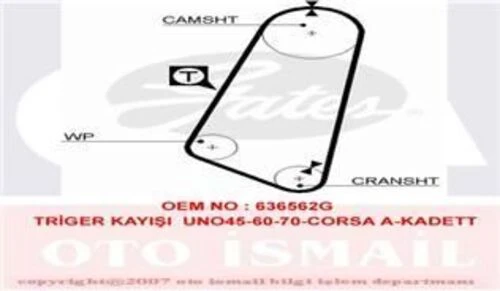 Gates 5030  TRIGER EKSANTRIK KAYISI CORSA A ASCONA C KADETT E 13S ürün görseli 1