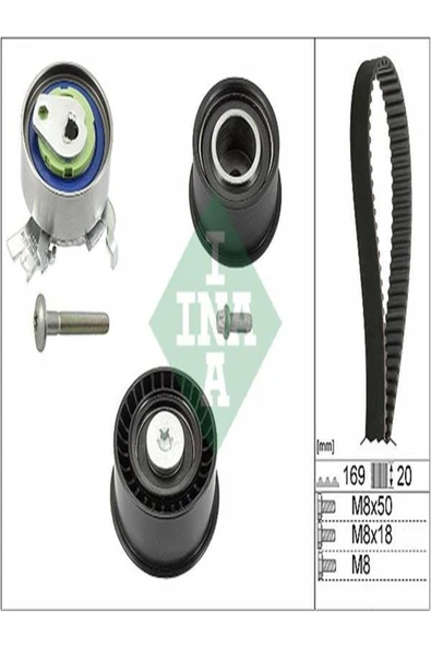 INA 530007810 Triger Seti ( Opel: Astra F Corsa B Tigra 94-00 Vectra B Combo 99-01 1.4-1.6 (wa145967)