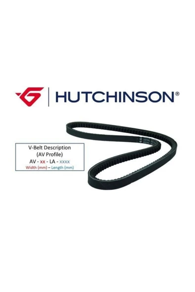 Hutchinson AV10LA800 V Kayışı 10x800la Opel- Cıtroen C25-honda Crx Iı-fıat Panda-ford Fıesta 9.5x800 ürün görseli 1