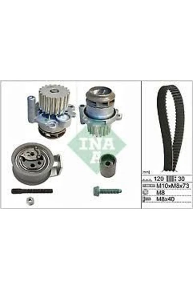 INA 530009130  TRİGER EKSANTRİK GERGİ SETİ + SU POMPASI POLO / A2