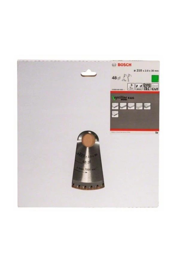 Bosch Ahş. Daire Testere Bıçağı 210x30x2,0mm 48Diş - 2