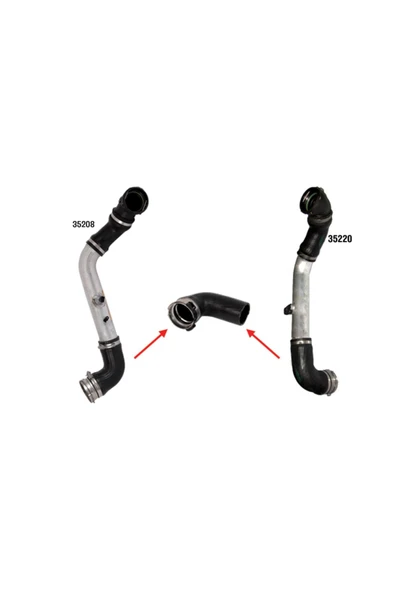 Ibras 35209  Turbo Hortumu Metal Boru Hariç Metal Bmw 5.30 D-5.25d E60-e61 ürün görseli 1