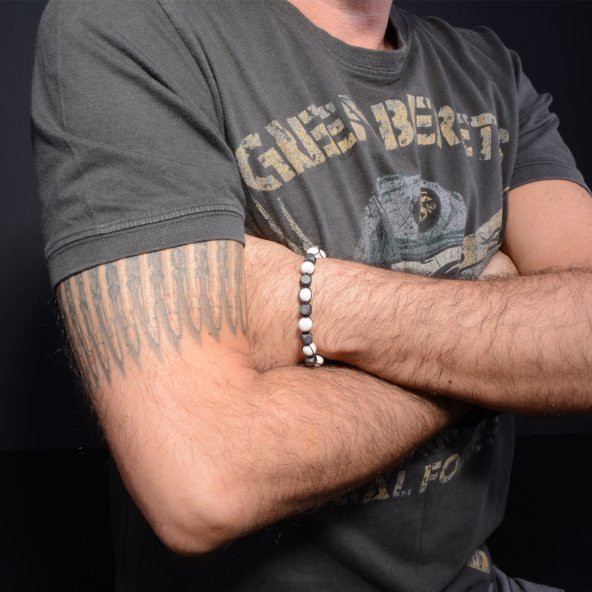 Shamballa Hematit Akik Bileklik - 2