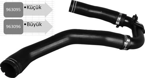 Mga 963096  TURBO HORTUMU LINEA 07- BÜYÜK METAL BORU HARIÇ ürün görseli 1