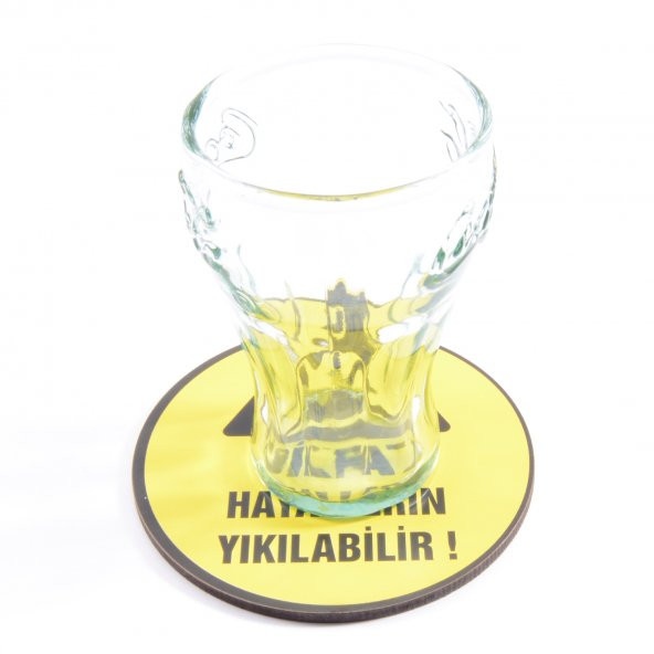 Dikkat Hayallerin Yıkılabilir Bardak Altlığı - 2