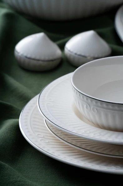 Acar Doralie Silver 29 Parça Yemek Takımı POR-07125 - 3