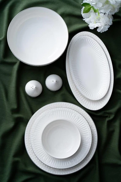 Acar Doralie Silver 29 Parça Yemek Takımı POR-07125 - 5