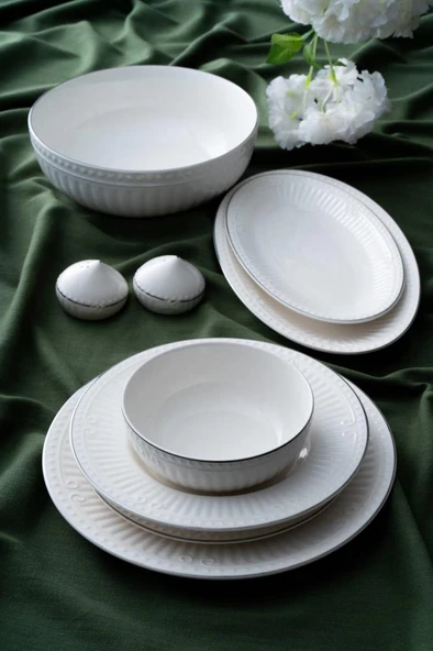 Acar Doralie Silver 29 Parça Yemek Takımı POR-07125