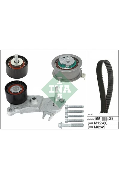 INA 530076210 TRIGER KAYIS SET( VOLVO S60 II S80 II S90 II V60 II XC60 II XC70 II XC90 II ) ürün görseli 1