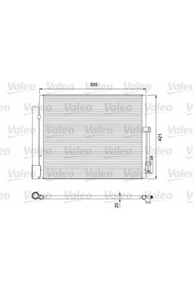 Valeo 814382 KONDENSER Opel Meriva 2010 ürün görseli 1