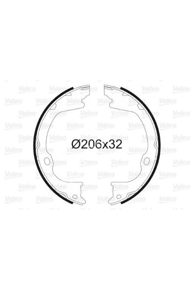Valeo 564203 EL FREN BALATASI JEEP WRANGLER III PABUÇLU FREN BALATASI BİNEK