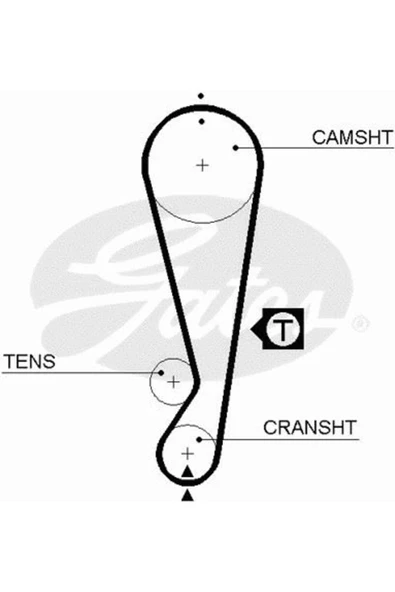 Gates 5403XS TRIGER KAYIS TOYOTA AVENSIS 1.6-1.8 97-00 COROLLA 1.6-16V 92-00 ürün görseli 1