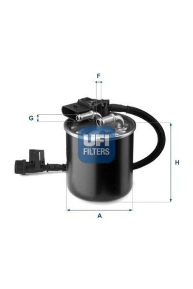 UFI 24.149.00 Yakıt Fıltresı Mercedes Om651 W204 S204 W212 C207 W166 X204 W639 W447 B906 B907 B910 ürün görseli 1